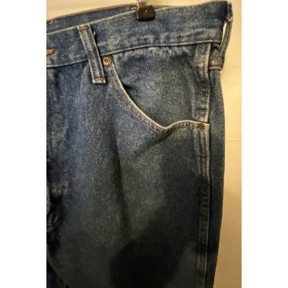 Wrangler VF Jeans Mens Blue Denim Jeans Size 36X32 100% Cotton Midrise - Picture 5 of 9